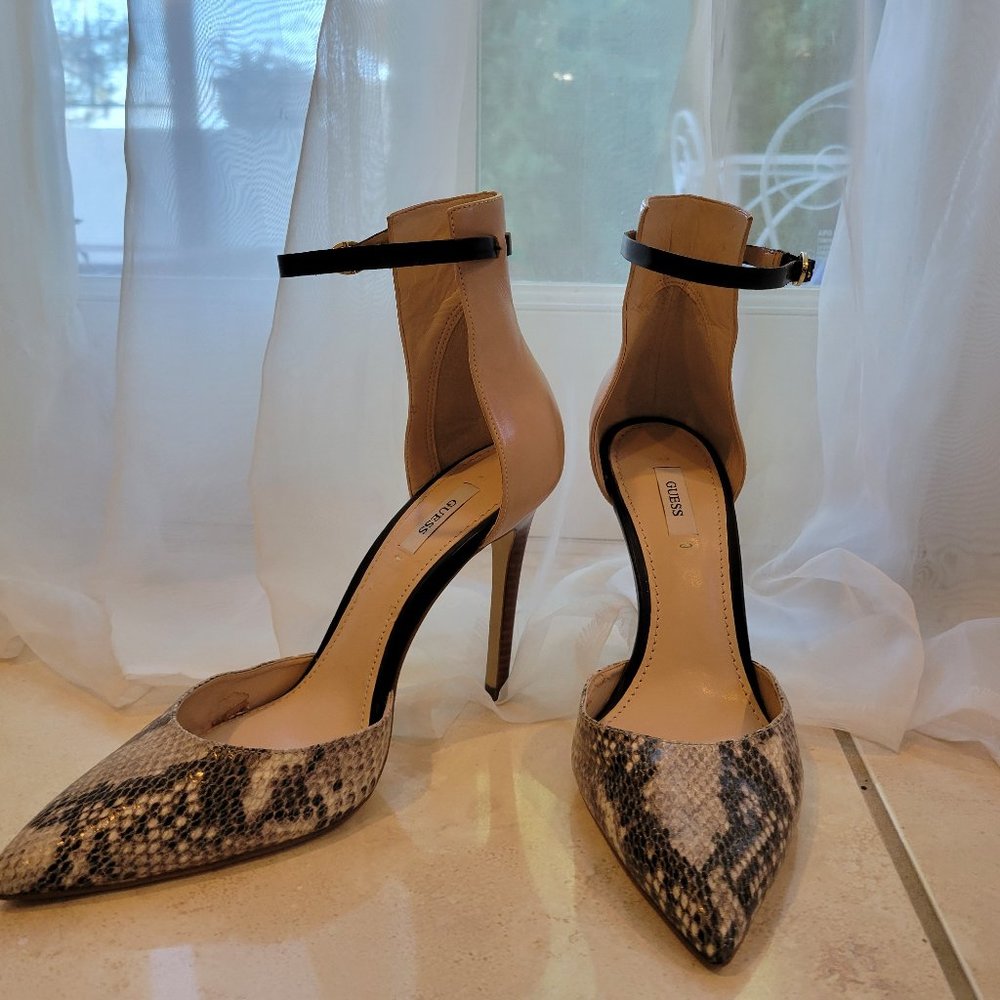 Guess leopard heels